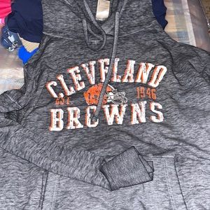 Cleveland browns hooded long sleeve